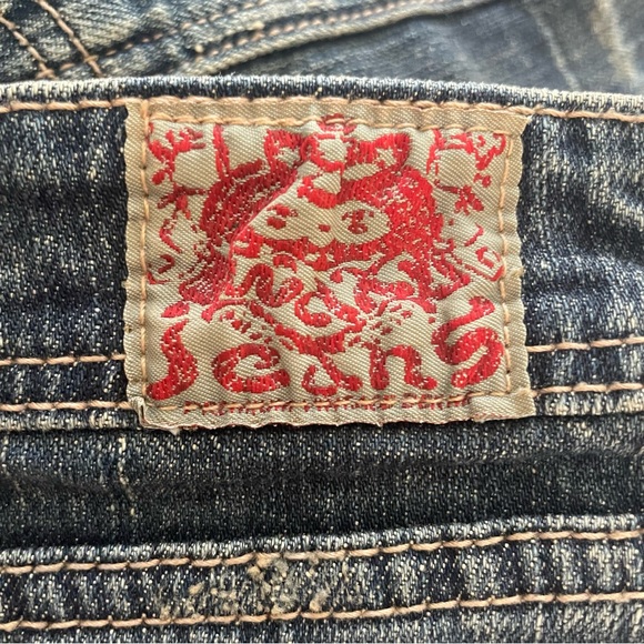 Wax Jeans Distressed Denim Mini Skirt - Picture 7 of 13